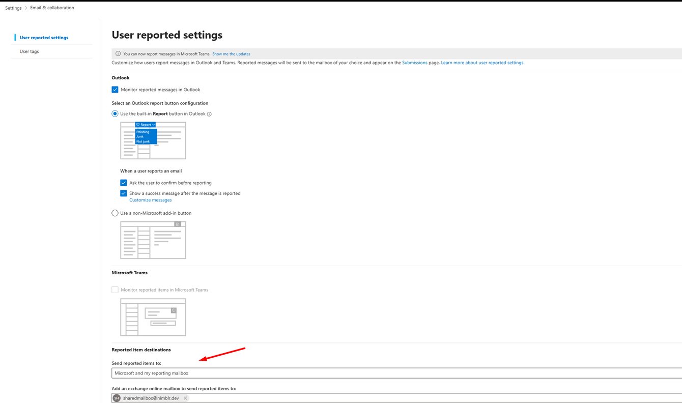 Microsof Reporg Button Microsoft Report Button - Nimblr Integration