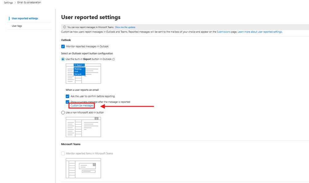 Microsof Reporg Button Microsoft Report Button - Nimblr Integration